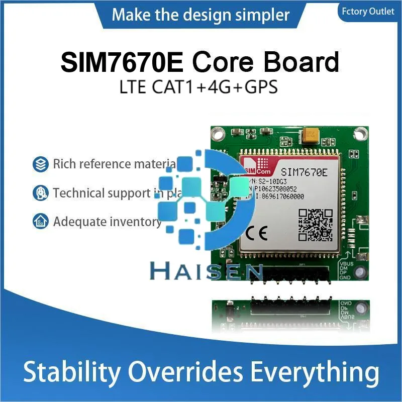 HAISEN SIMCOM SIM7670E Core Board SIM7670E Development Board LTE CAT1+4G+GPS Voice SIM7670