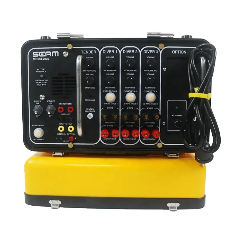 Underwater Communication Box Radio Equipment Three Divers Diving Communicator