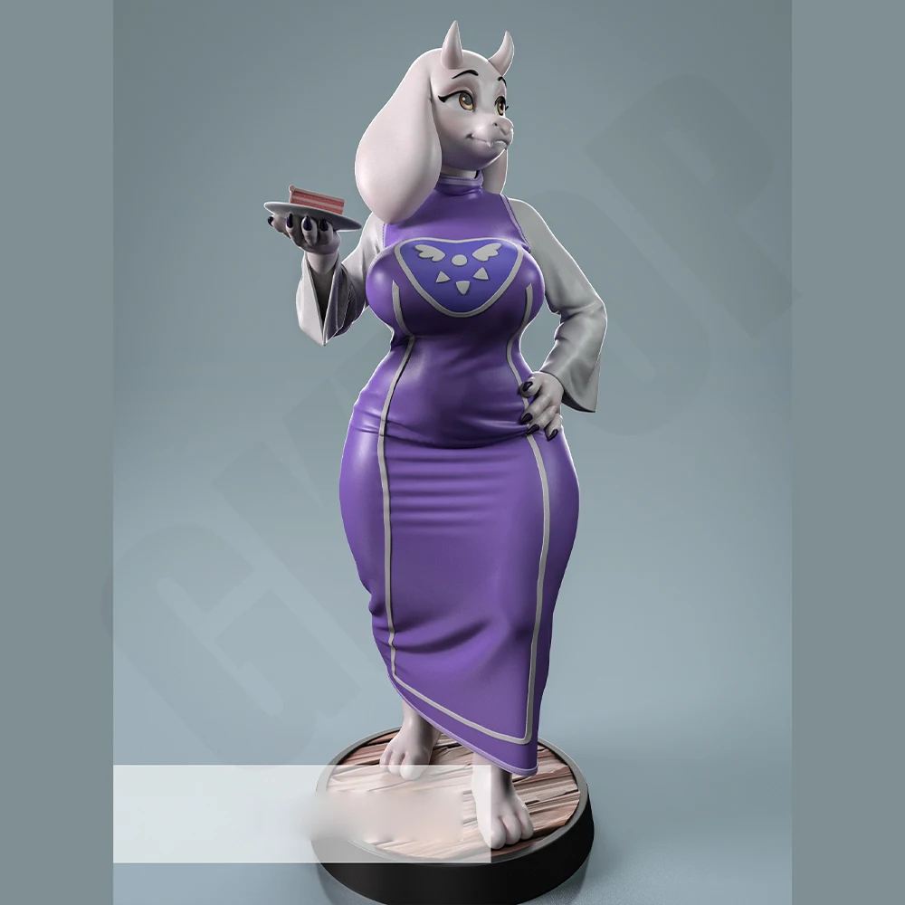 

1/24 NSFW Sexy Toriel Resin Figurine Toy Unpainted GK Doll Unassembled 3D Print Assembly Miniature Reduction Statue Toys