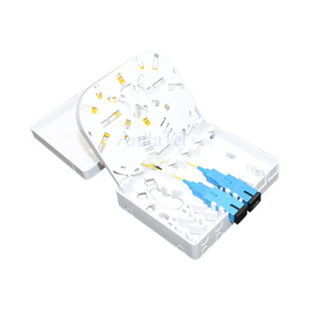 5Pcs Core FTTH Optic Termination Ftth 4 Ports Optical Fiber Panel Box With Connectors Pigtail