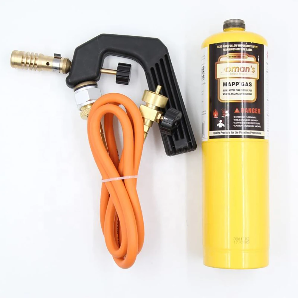 High Temperature Resistant Brass Welding Torch Map Gas Propane Flame Gun Valve Gas Welding Welding Flame Retardant Welding Gun