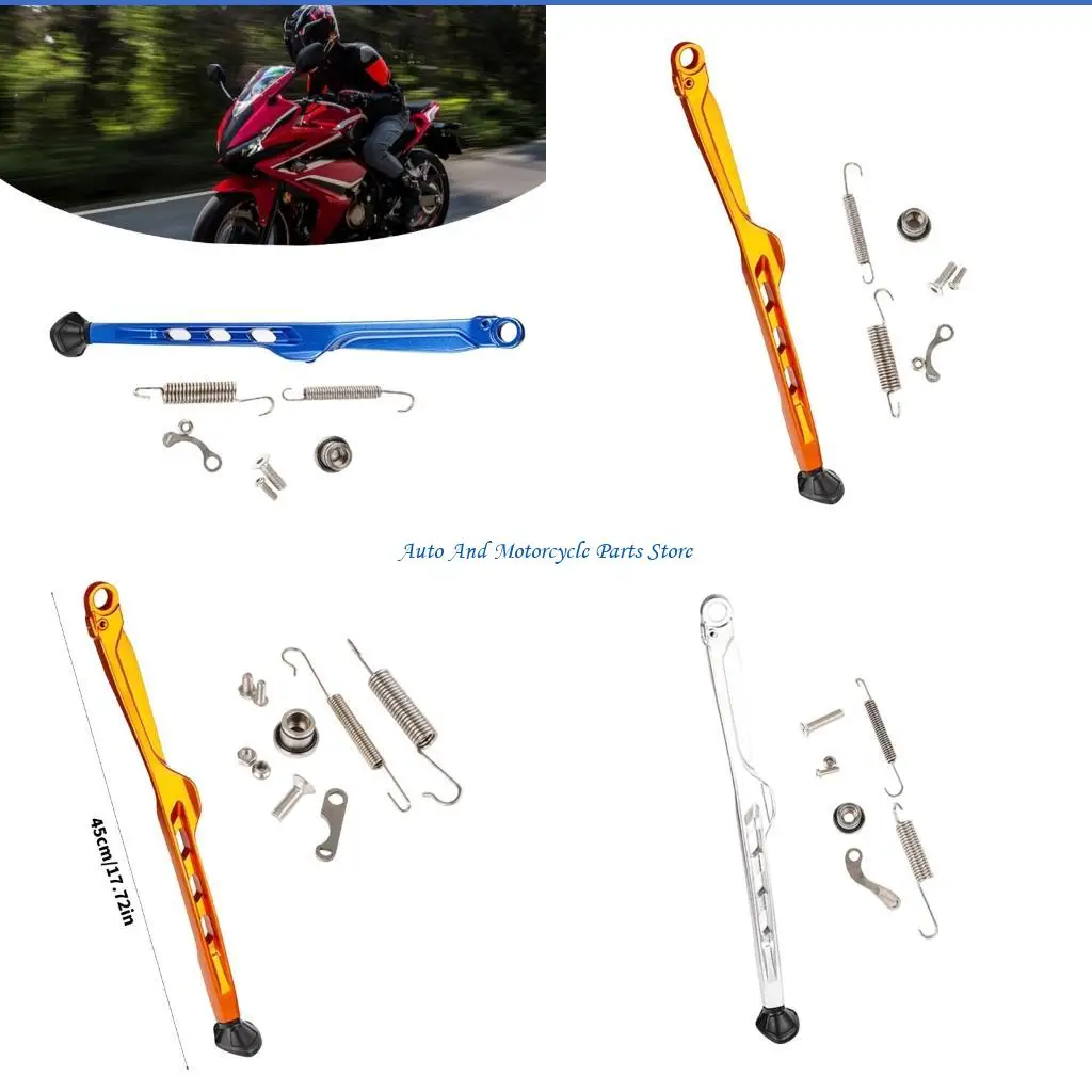 P9FD Quick Install Off Roading Motorcycle Side Stand Support Bracket Suitable For Trail Bikes Models Stable Parking Solution