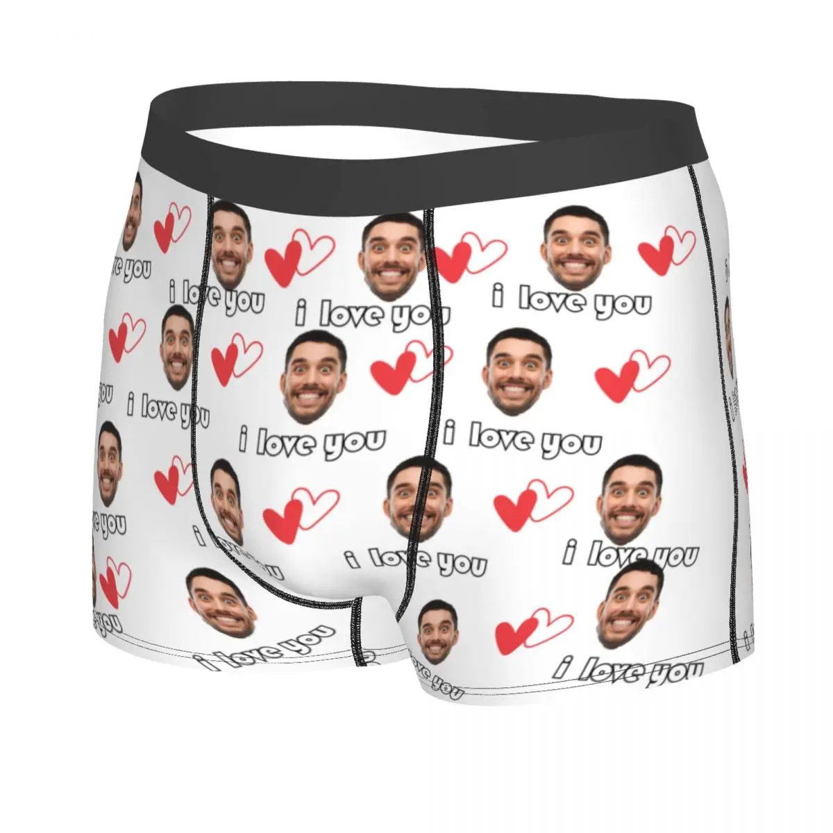 Personalized Men's Boxer Briefs Custom Face Photo Underwear Funny Gift For Husband Customized Anniversary/Valentine's Day Gift