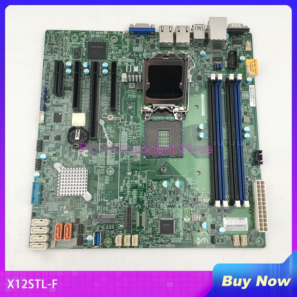 

For Supermicro Server Motherboard LGA-1200 Support E-2300 Processor 10th Generation Pentium Processor X12STL-F