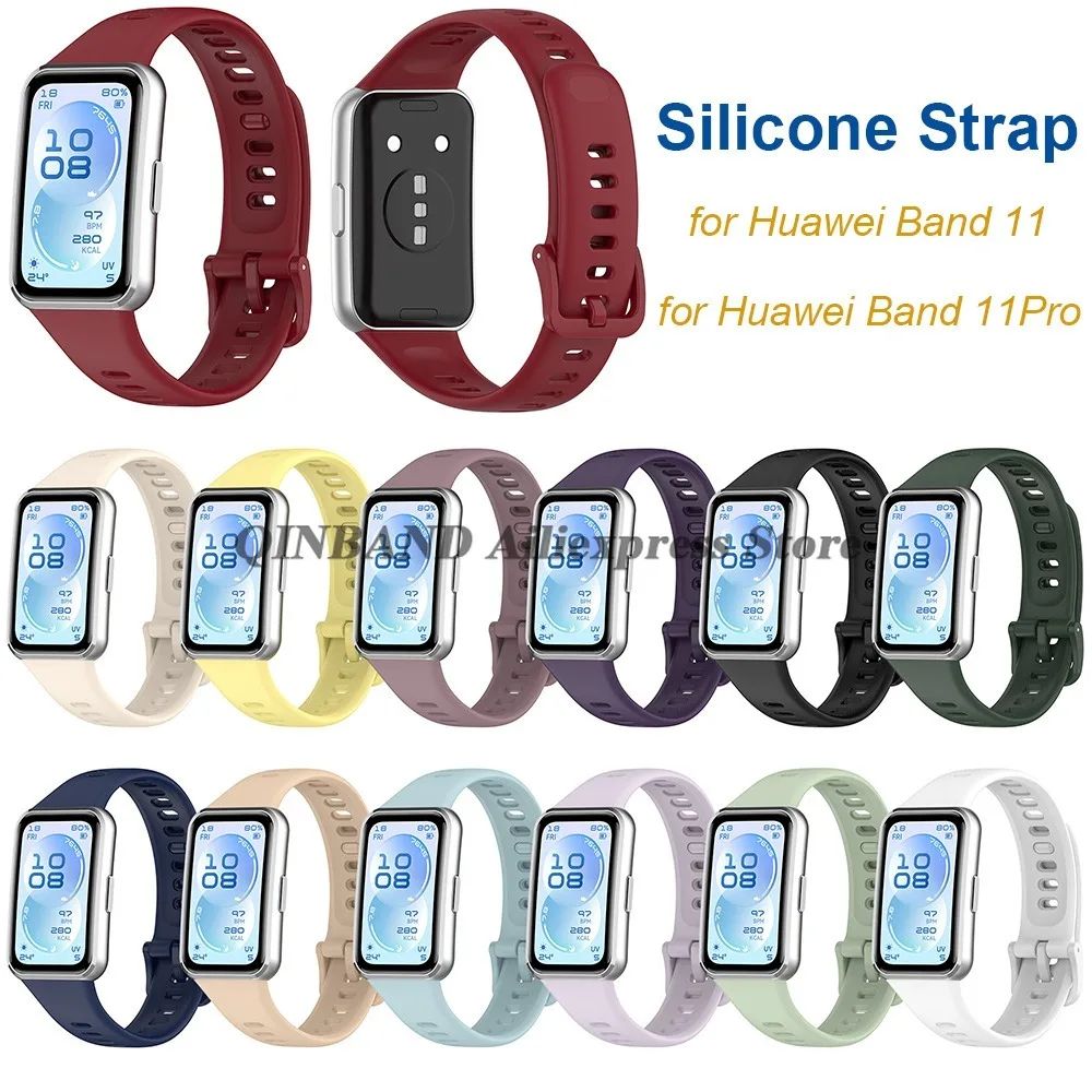 Silicone Sport Straps for Huawei Watch Bands 11 for Huawei 11Pro Waterproof Replacement Bracelets Women Men Sweatproof Wristbelt