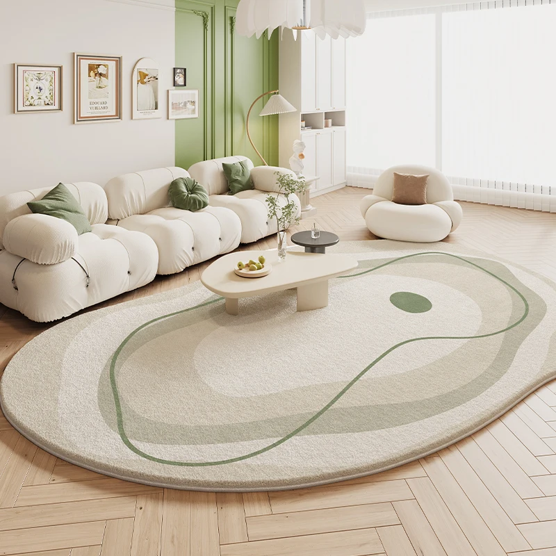 Cream Color Irregular Non-slip Carpet for Living Room Home Decor Bedroom Thick Plush Rugs Modern Office Lounge Large Soft Rug