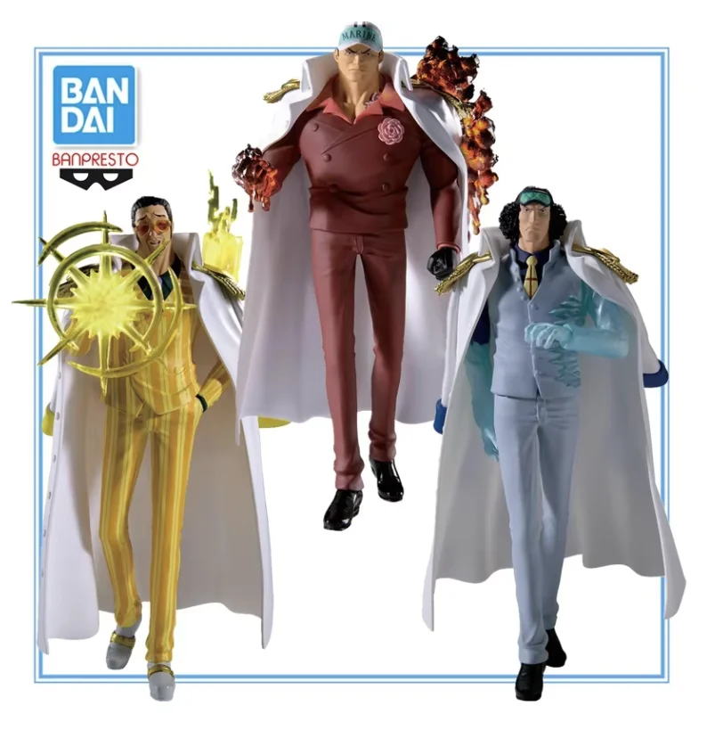 

Коллекционная фигурка Bandai Banpresto One Piece THE DEPARTURE LOGIA: Адмиралы ВМФ (Борсалино, Саказуки, Кузан) — модель для декора