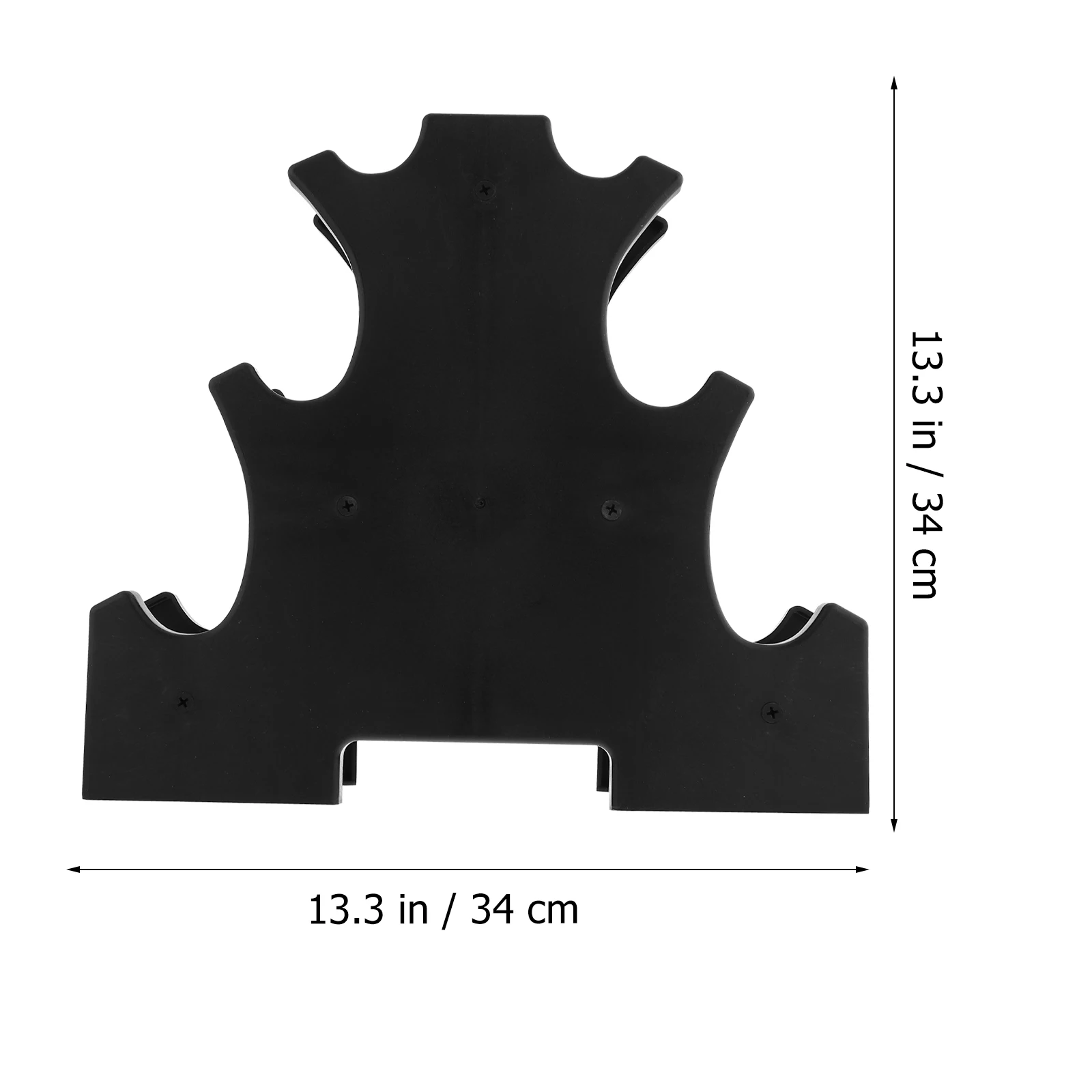 

2pcs Dumbbell Rack Sturdy Wear-Resistant Pp Material Compact Lightweight Fitness Equipment Stand For Home Gym Use