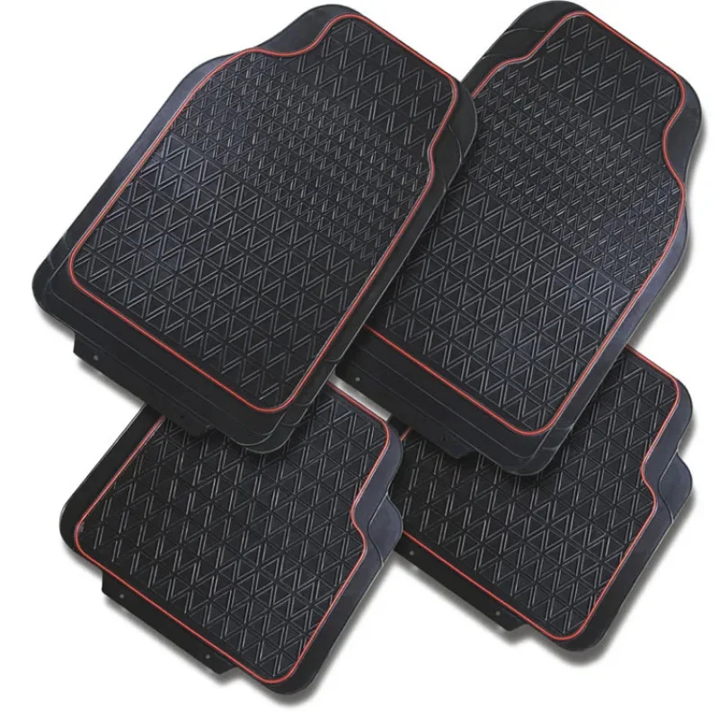 High Quality Heavy Duty 4-Piece PVC Vinyl Universal Car Floor Mats