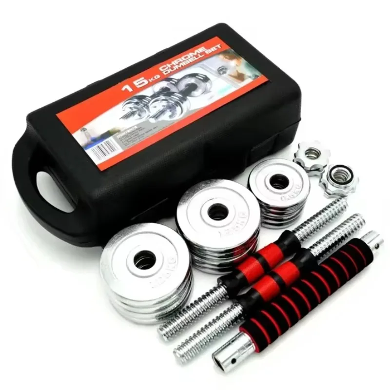 

Adjustable Cast Iron Dumbbells Set with Detachable Plates for Weight Lifting Unisex Whole Body Fitness