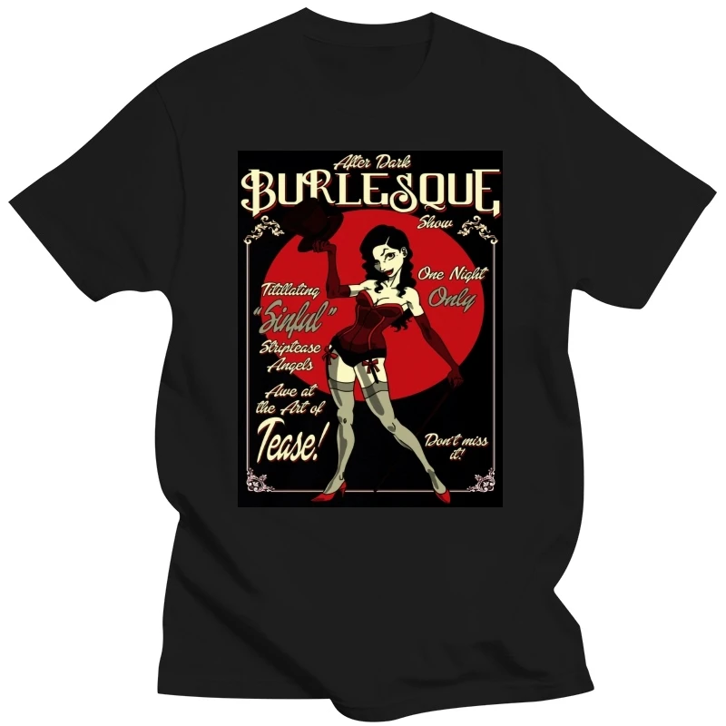 Brand Clothing Casual Hip Hop Tops Tees After Dark Burlesque Tee Shirt Direct From Stockist O Neck Cool Tops