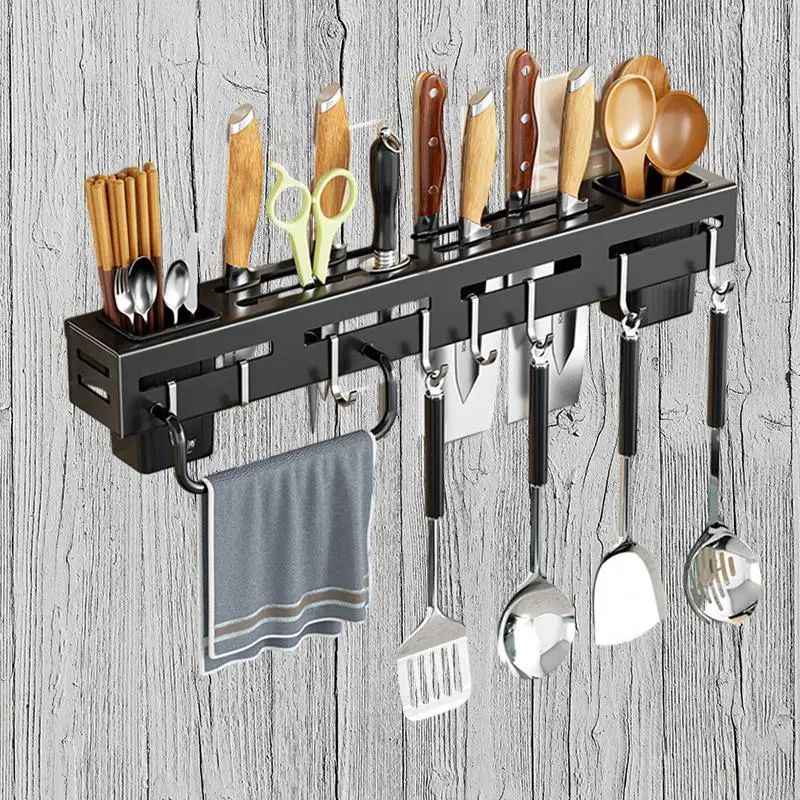 Ultimate Space-Saving Wall-Mounted Knife Rack: The Perfect Multi-Functional Solution for Organizing Your Kitchen Supplies