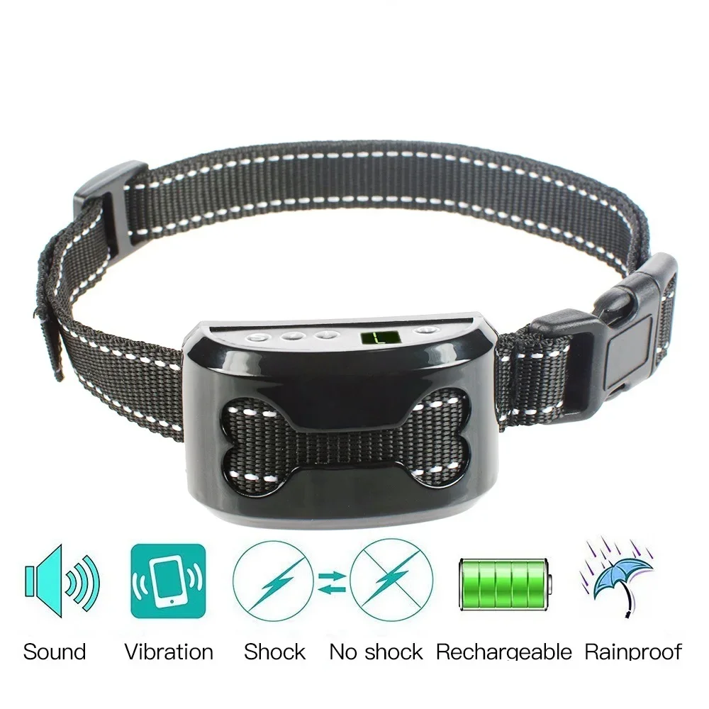 

Electronic Best No Bark Remote Slave Shock Anti Bark Control Device Tool Pet Dog Training Collar