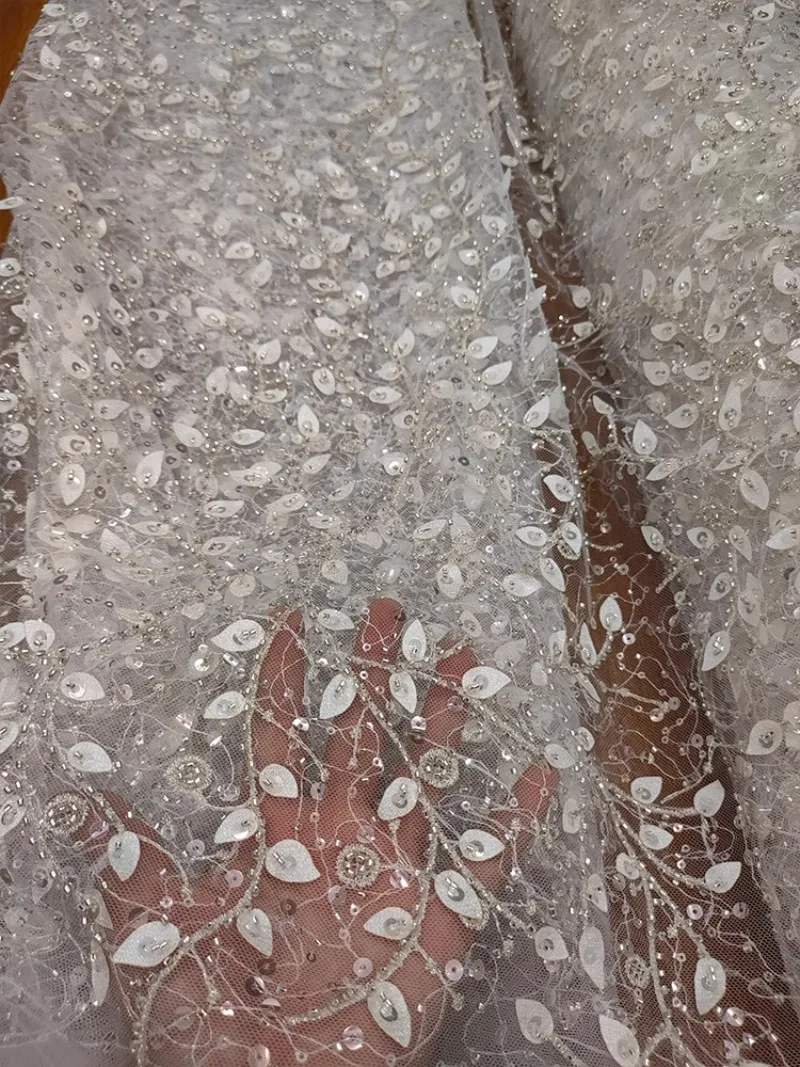 tissu-en-dentelle-souple-blanc-classique-style-fleur-et-feuille-3d-perlee-pour-la-decoration-de-mariage-et-de-vetements-diy-ensemble-d'accessoires-vestimentaires