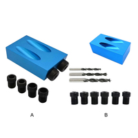 Combination Of Durability And Aluminum Alloy Pocket Hole Jig The Inclined Hole Locator Is Easy To Use And Install 7-piece set