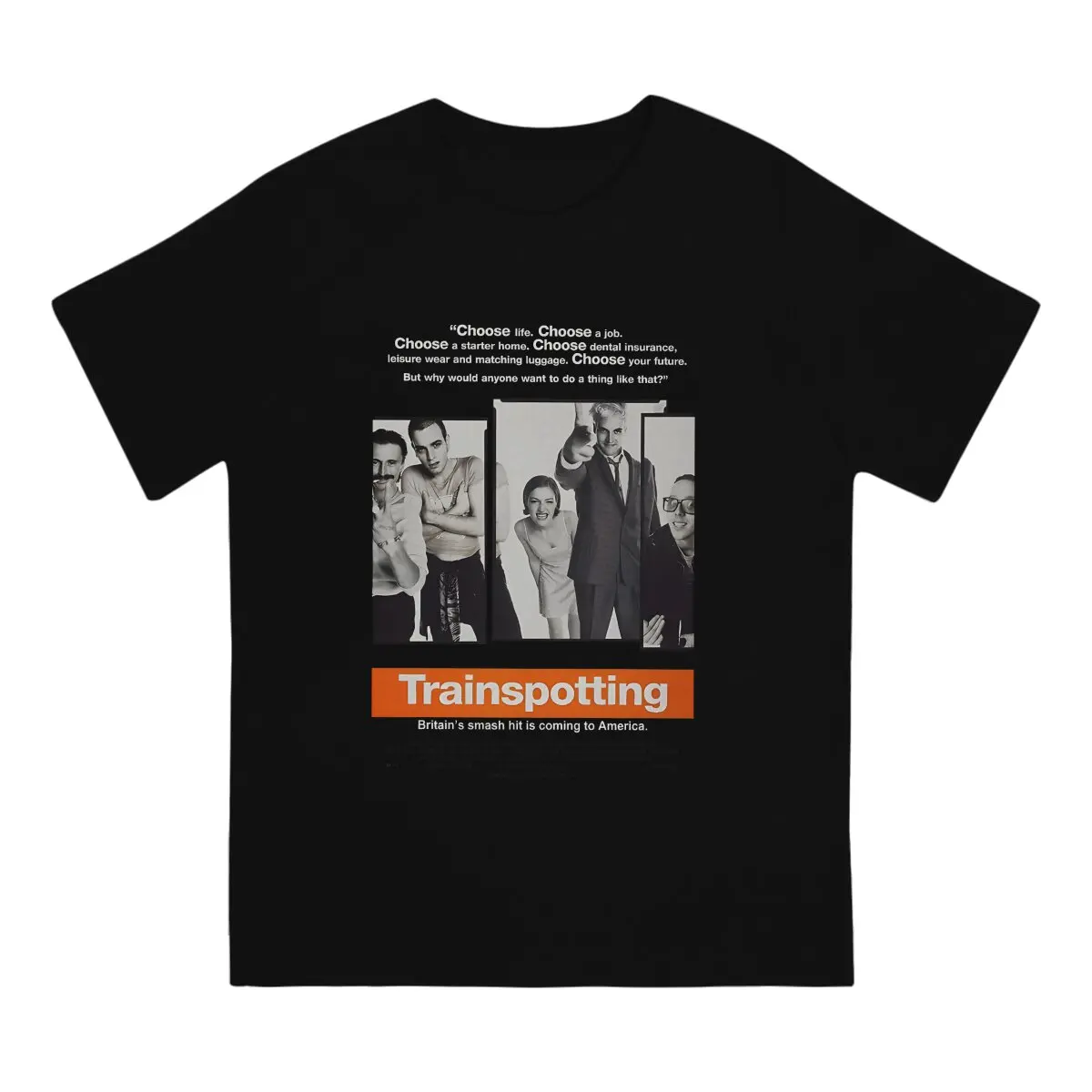 Trainspotting Creative TShirt for Men Trainspotting Round Collar Pure Cotton T Shirt Personalize Birthday Gifts Streetwear