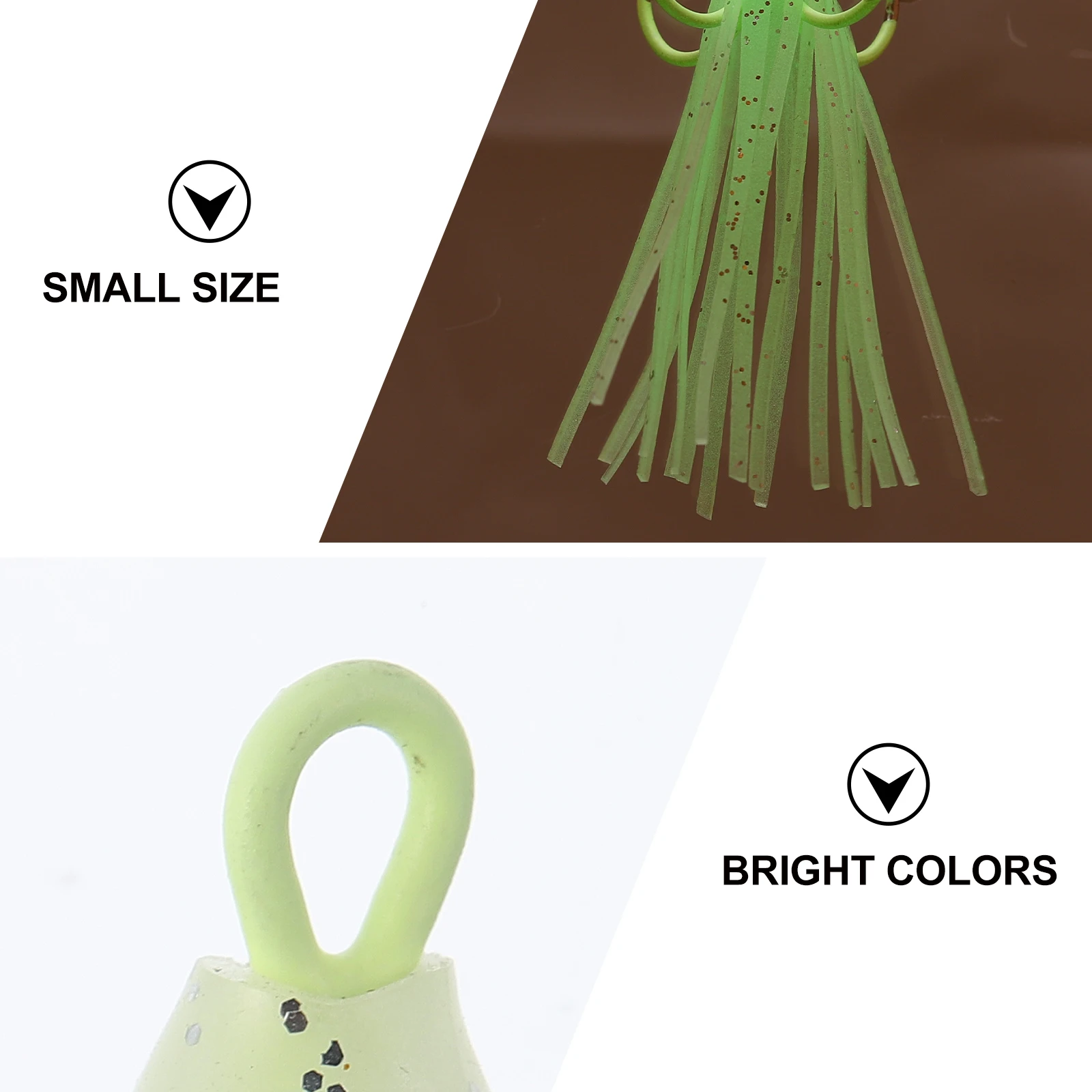 

4pcs Luminous Octopus Hook Fishing Lures Squid Bait Carbon Steel Soft Four Claw Anchor Durable Long