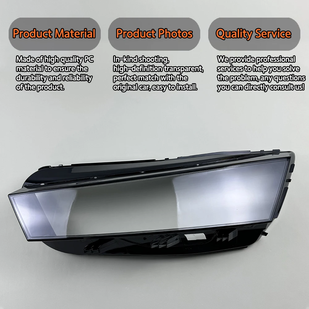 Front Headlamp Cover Headlight Lens Transparent Shell Plexiglass Replace Original Lampshade For Skoda Octavia 2021 2022 2023