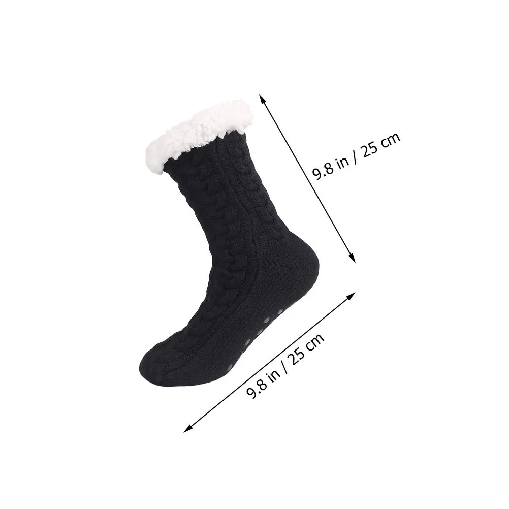 

Christmas Stockings with Holiday Slipper Socks Thermal Girls Winter Heat Women