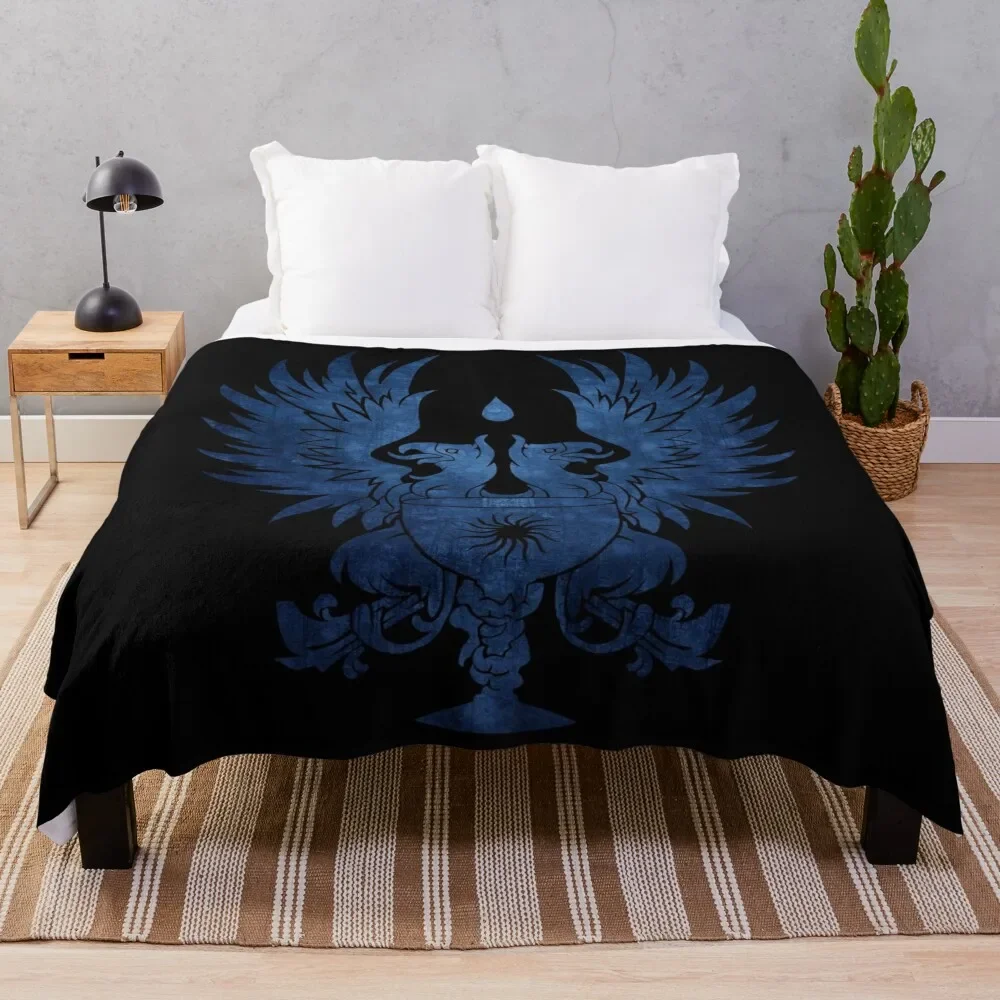 

Dragon Age: Grey Warden Blue Throw Blanket Portable Lightweight Blanket for Travel Camping