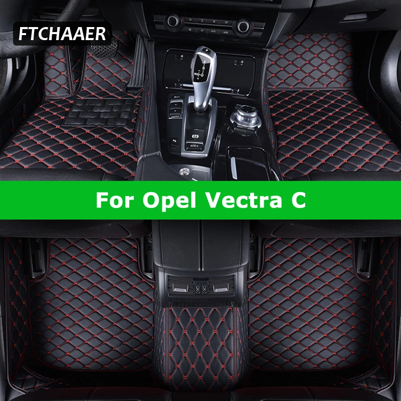 FTCHAAER Custom Car Floor Mats For Opel Vectra C 2002-2009 Auto Carpets Foot Coche Accessorie