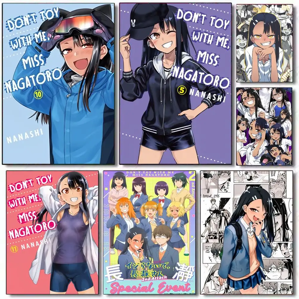 

D-Dont Toy with Me Miss Nagatoro Poster Perfect Sticker Self Adhesive Wall Art Designed for Home Office Dining Spaces