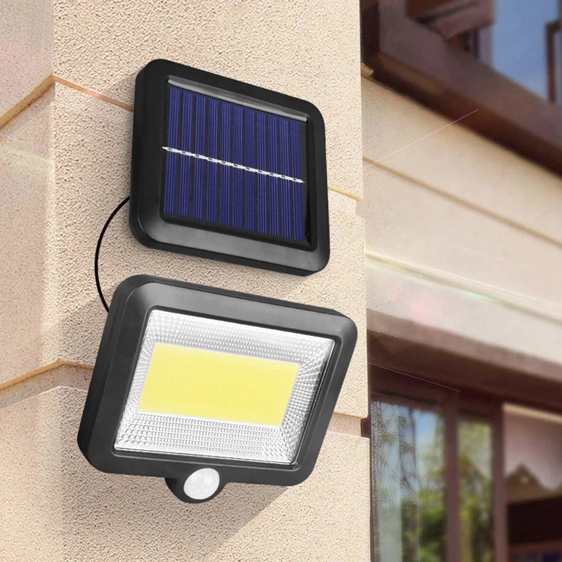 

COB LED Solar Wall Lamp PIR Motion Sensor Floodlight Waterproof Outdoor Garden Light for Garden Decor Pathway Street Solar Lamp