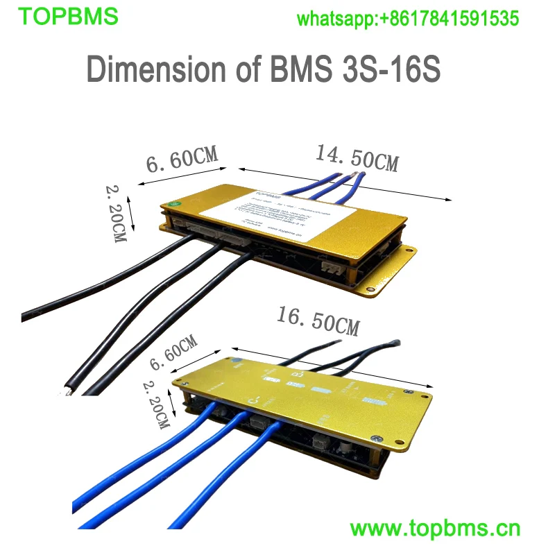 TOPBMS 3S -16S BMS Bluetooth RS485 40A 60A 80A 100A 150A Li-ion NMC Battery Lifepo4Battery LTO Battery Sodium-Ion Battery