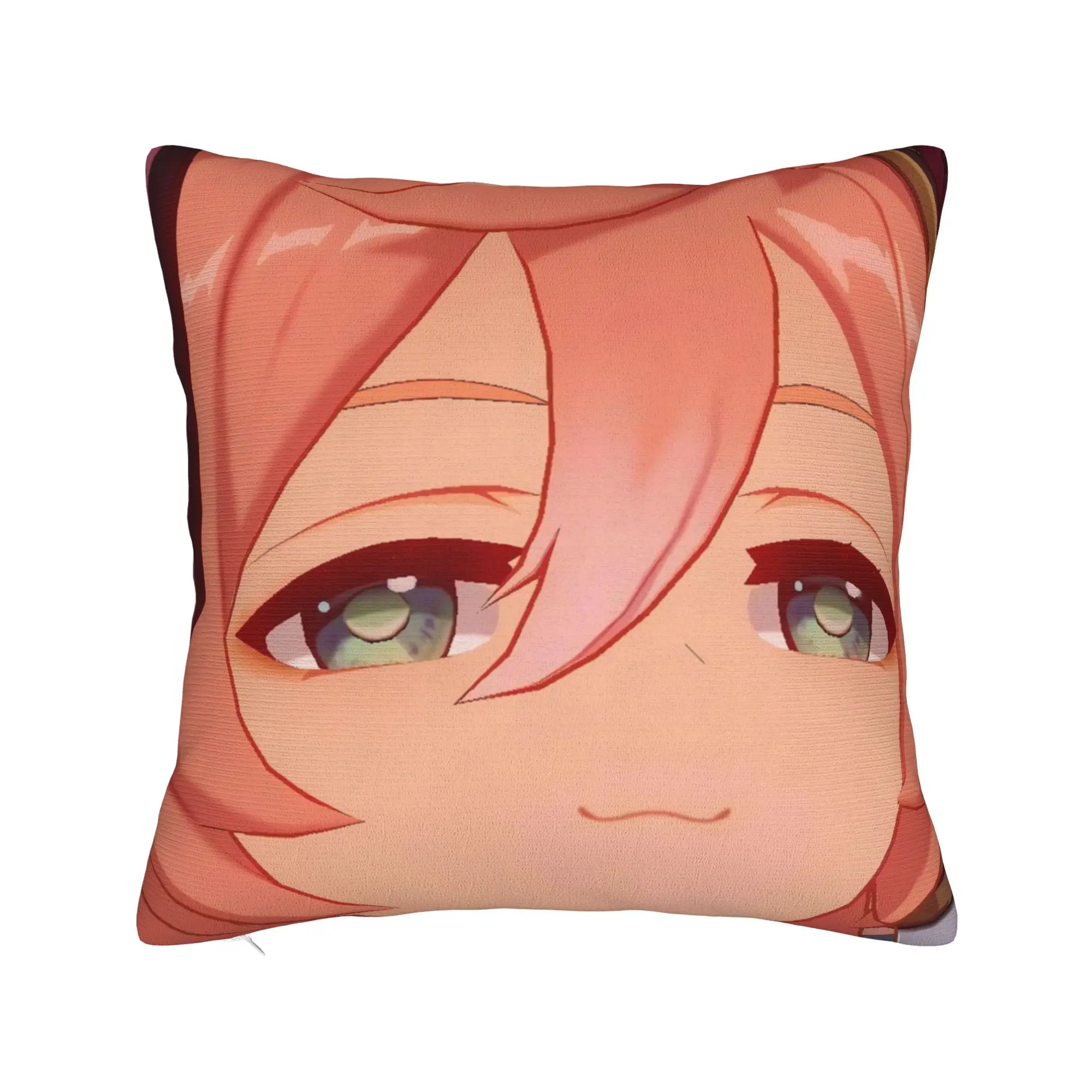 Yanfei Smug Genshin Impact Pillowcase Double-sided Printing Cushion Cover Decorations Cute Kawaii Kaeya Pillow Case Cover