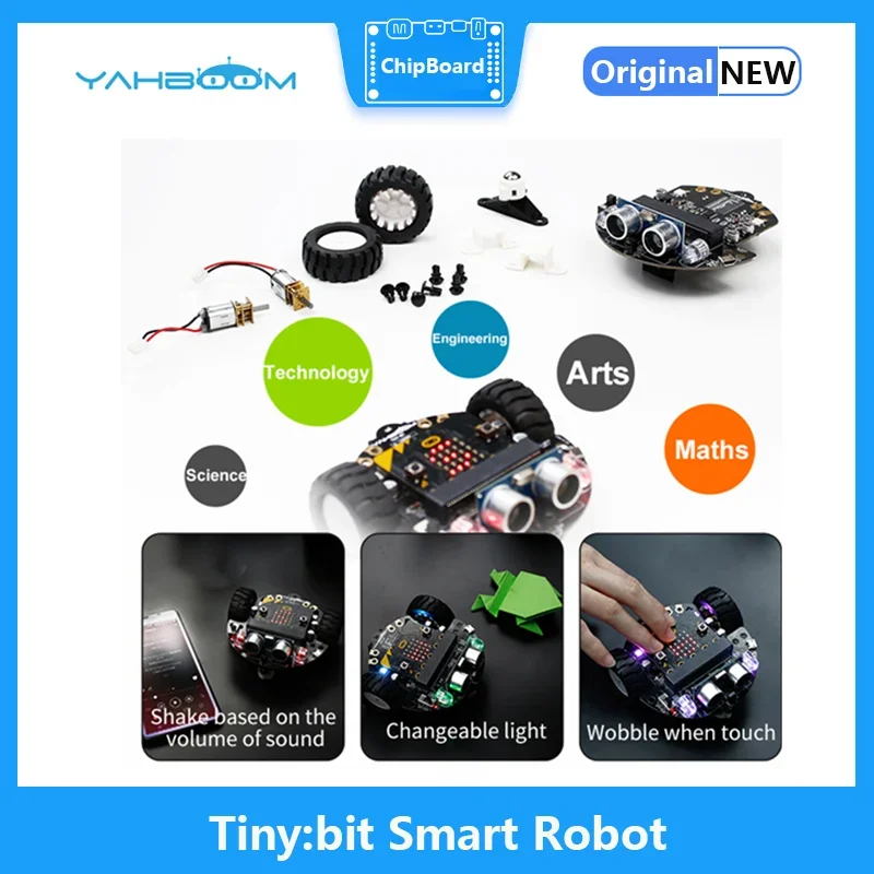 Yahboom Car kit Cost-effective Maker Educational BBC Micro:bit V2 Stem Educational Coding Robot For Learning Programming