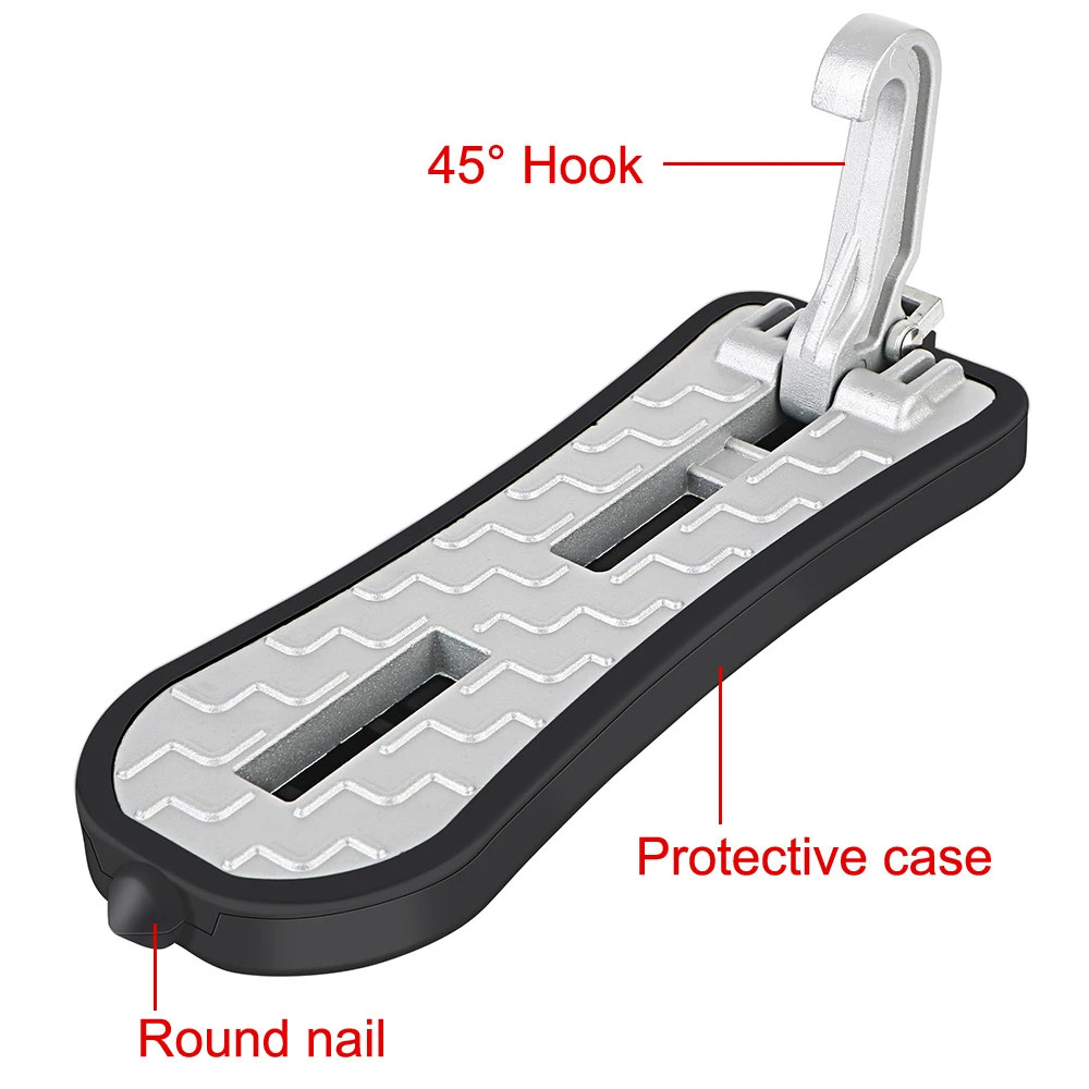 Emergency Window Breaker Foldable Car Roof Rack Step Pedal Auxiliary Foot Pedal Extended Car Door Step Multifunction Latch Hook