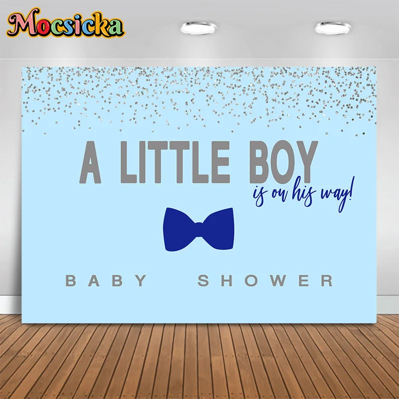 Mocsicka Baby Show Photography Background Little Boy Birthday Fast Day Happy Party Blue Backdrop Cake Smash Photo Banner Studio