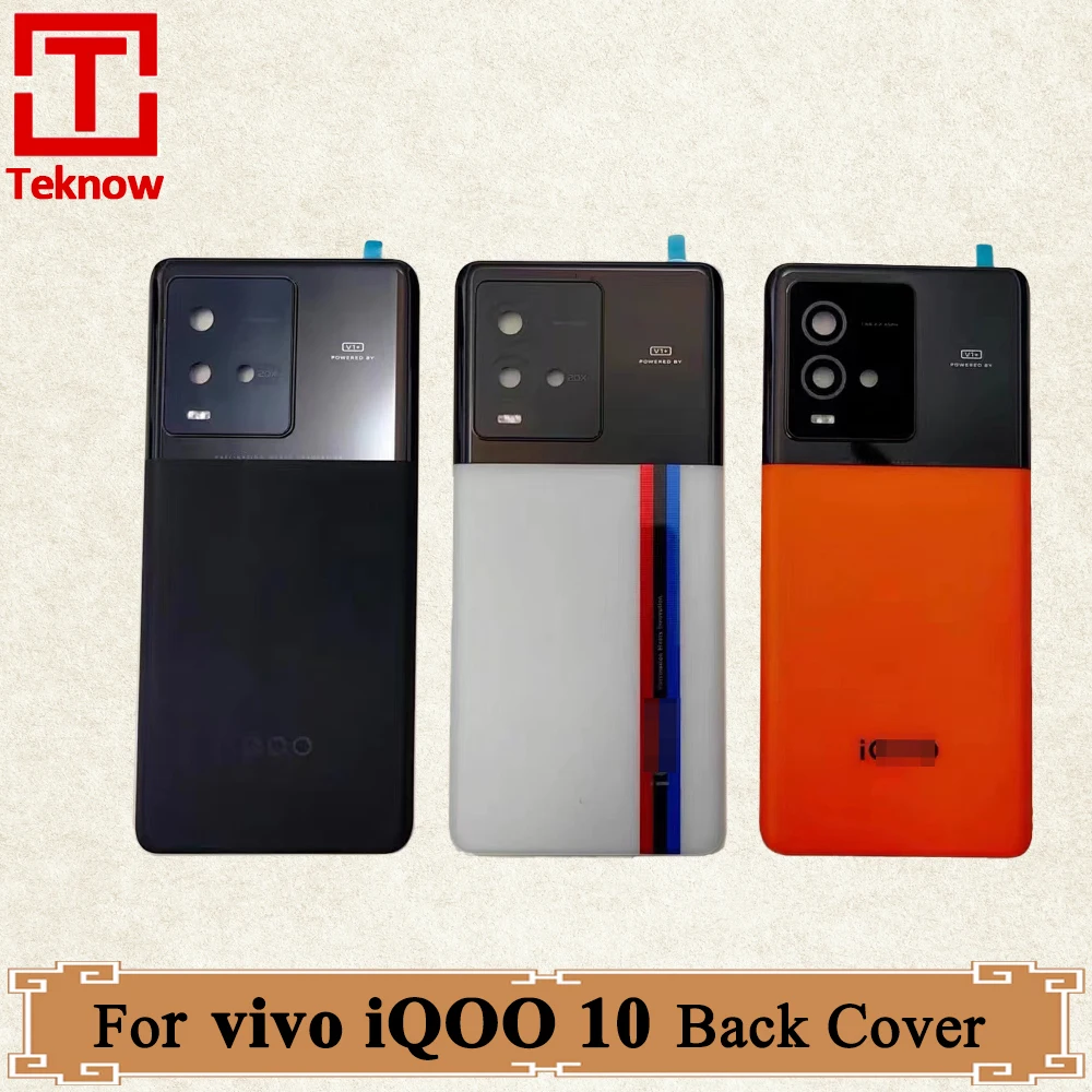 

Original Back Battery Cover For vivo iQOO 10 Back Cover For vivo iQOO10 Housing Door V2217A Rear Case cover Replacement Parts