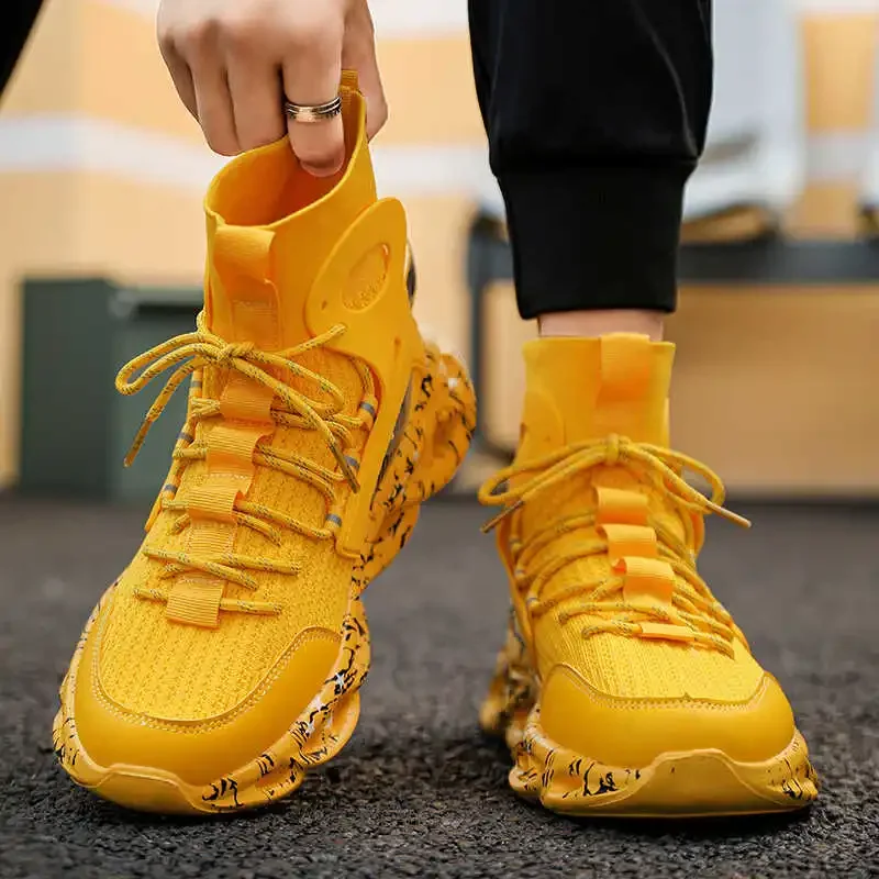 

Platforme Legitimate Leather Autumn Sneakers For Men Vulcanize Men Shoes Black High Grade Boots Sport Importers Teniis