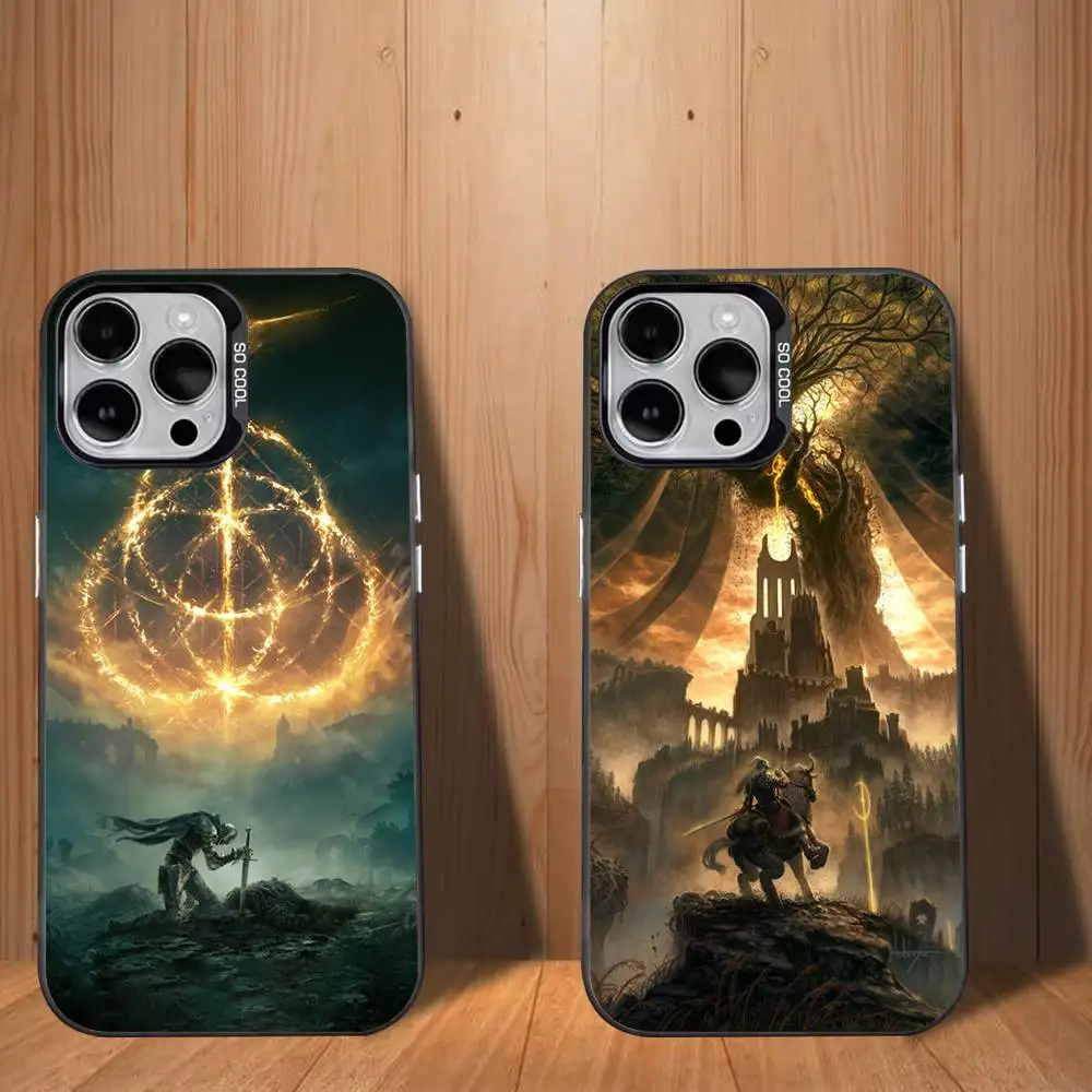 

D-Dark S-Souls-ES Game Phone Case For iPhone 17,16,15,14,13,12,11,Mini,Pro,SE,MAX White Matte Shockproof Cover