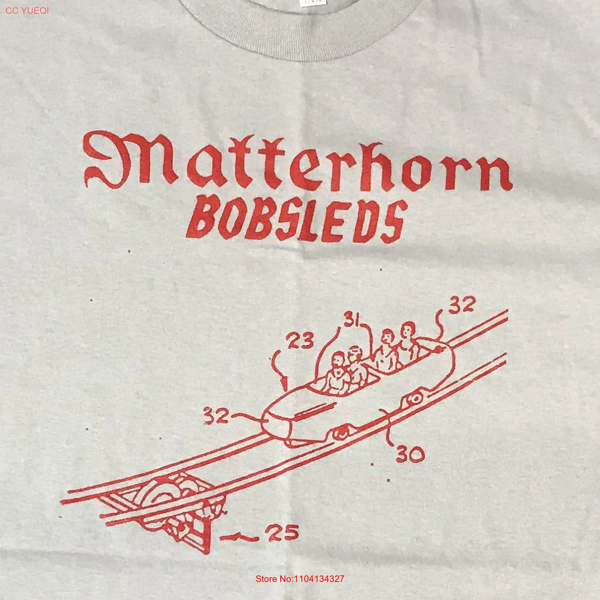 Matterhorn Bobsleds Roller Coaster T Shirt long or short sleeves