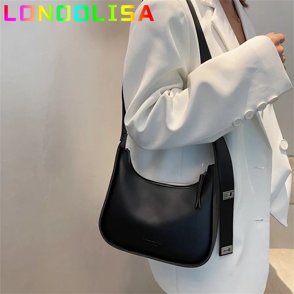 Small Designer Women\'s Black Bag Simple Retro Crossbody Bags Luxury Pu Leather Female Handbags Pure Color Bucket Shoulder Sac