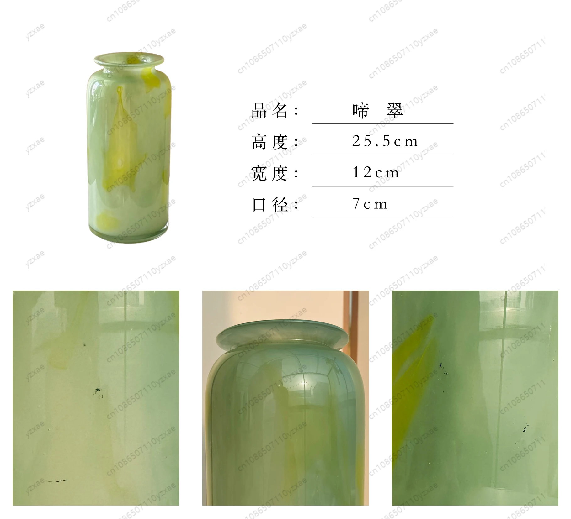 dining table with rose wide mouth new Chinese vase