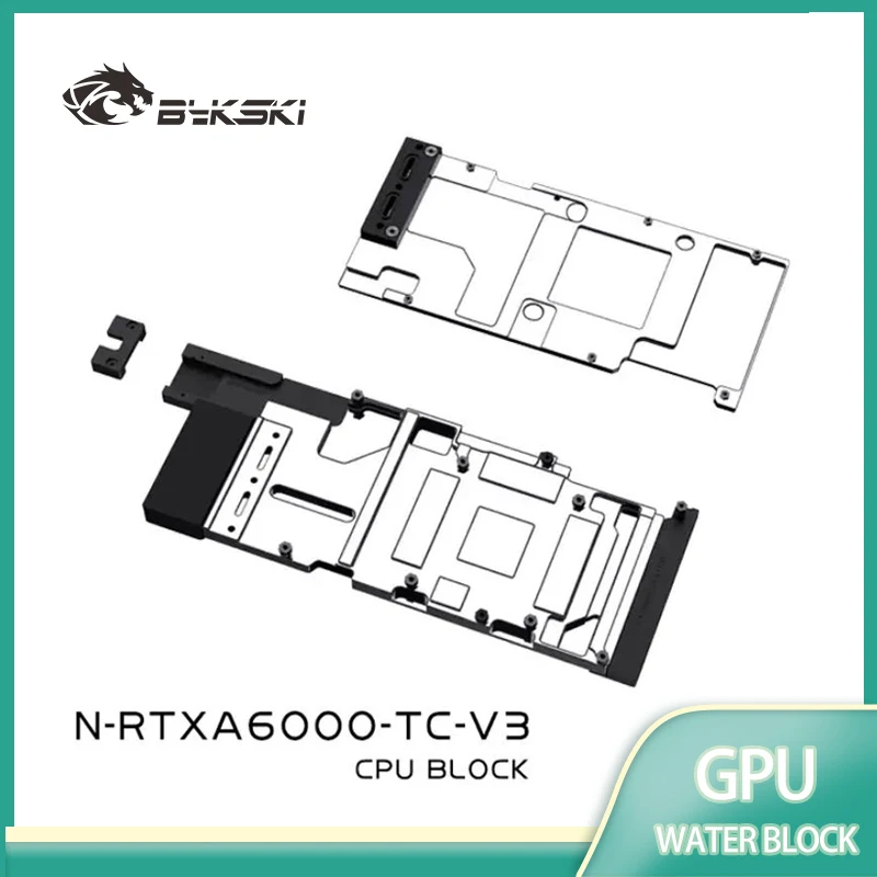

Блок графического процессора Bykski N-RTXA6000-TC-V3 для Leadtek RTXA6000 Tesla A40 48G, объединительная плата, видеокарта с водяным охлаждением/медный радиатор