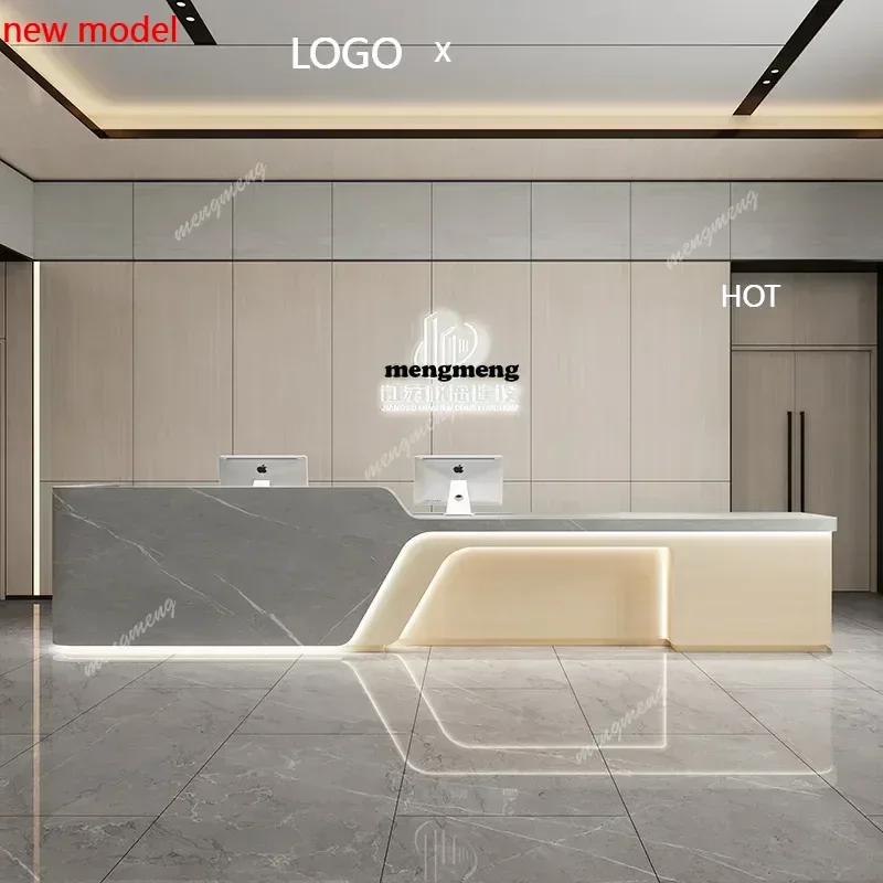

H132 Design Lectern Reception Desk Counter Office Check Modern Reception Desk Luxury Restaurant Executive Mostrador Trendy Furni
