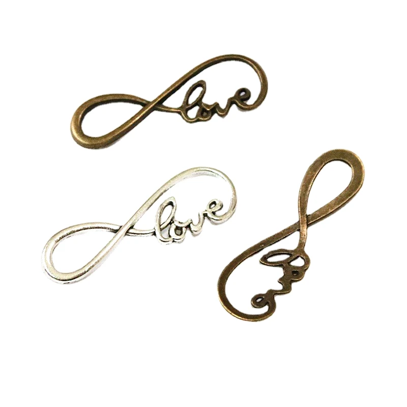 

40 шт, 12,3*39,3 мм, античное серебряное покрытие, бронзовый цвет, любовь, аксессуары «сделай сам» для ювелирных изделий