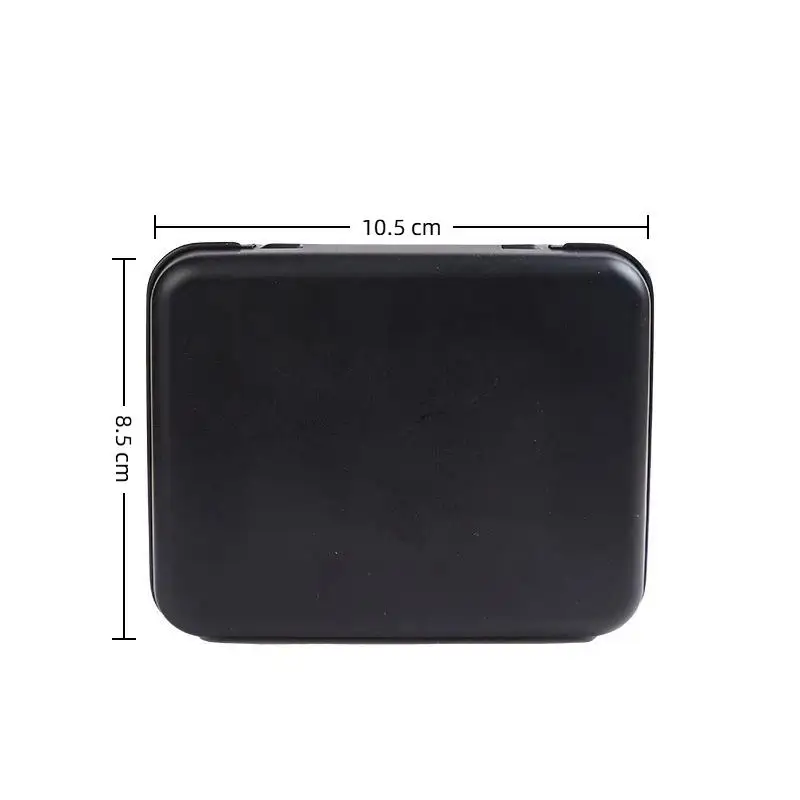 Mini Metal Empty Rectangular Tin Box Leakproof Tinplate Push Case for Candy Pills Travel Outdoor Storage
