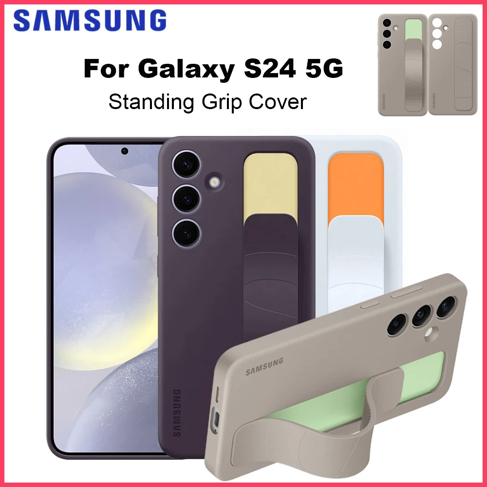 

Original Samsung Standing Grip Smartphone Case for Galaxy S24 Standing Grip Case Phone Case EF-GS921