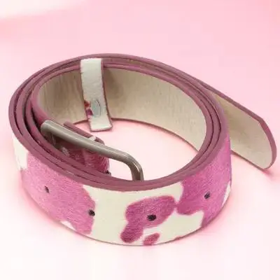 

Adjustable Cow Print For Women Western Style Animal Pattern Waist Band Blue Jeans Cowgirl Accessories Belts Women Cowhide