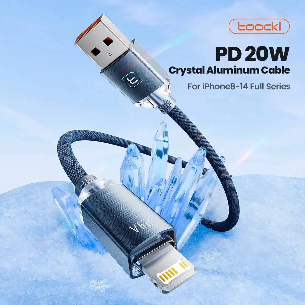 Toocki USB Cable for iPhone 14 13 12 Pro Max 2.4A Fast Charging Lightning Cable Data Wire for iPhone 8 7 6 5 Plus AirPods image 2
