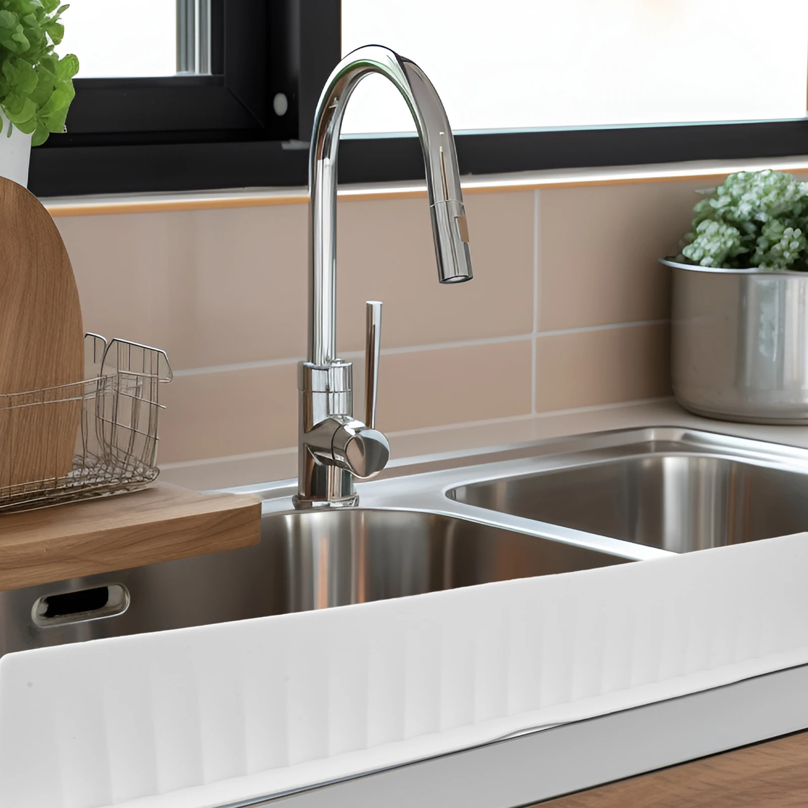

Silicone Sink Guard Kitchen Splash-proof Strips White Long Size Suction Cups Waterproof Bathroom Tools Hardware