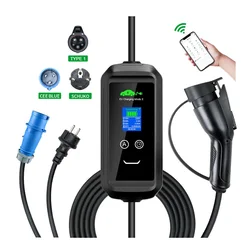 3.6KW 16A 1P APP Type 2 GBT Type 1 fast charger ev for car electric