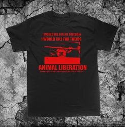 Vegetarian Vegan T Shirt Crust Punk Anarcho Meat is Murder Animal Liberation Front ALF Animal Welfare  Plus Size Tops