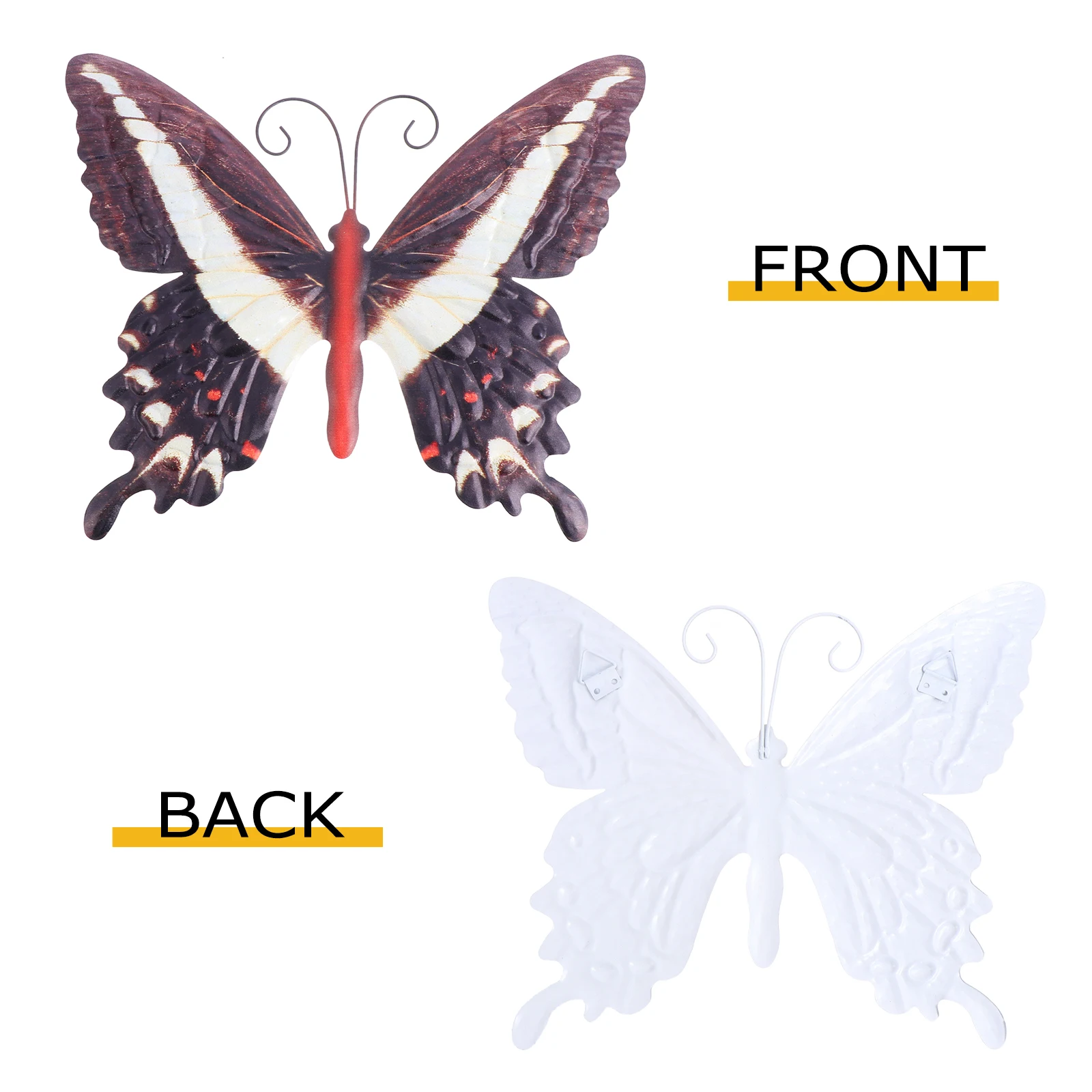 

Iron Butterflies Wall Art Decor Vintage Metal Butterfly Sculpture Rust Garden Wall Decoration for Living Room