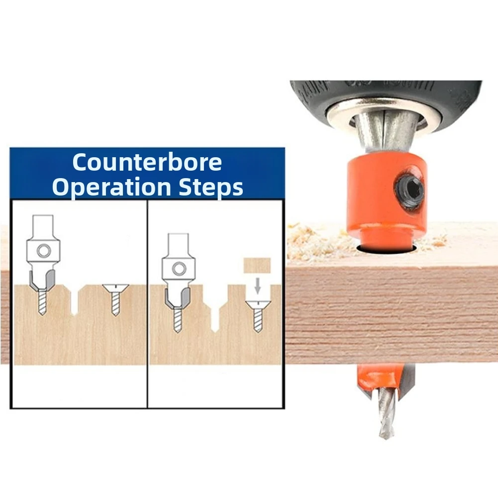 مجموعة رؤوس مثقاب مكونة من 10 قطع مع ساق سداسية لحفر الخشب والمعادن ومهام مفك البراغي المتوافقة مع الأدوات الكهربائية